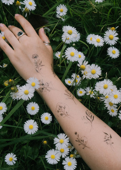 Set 8 tatuaje temporare Floare
