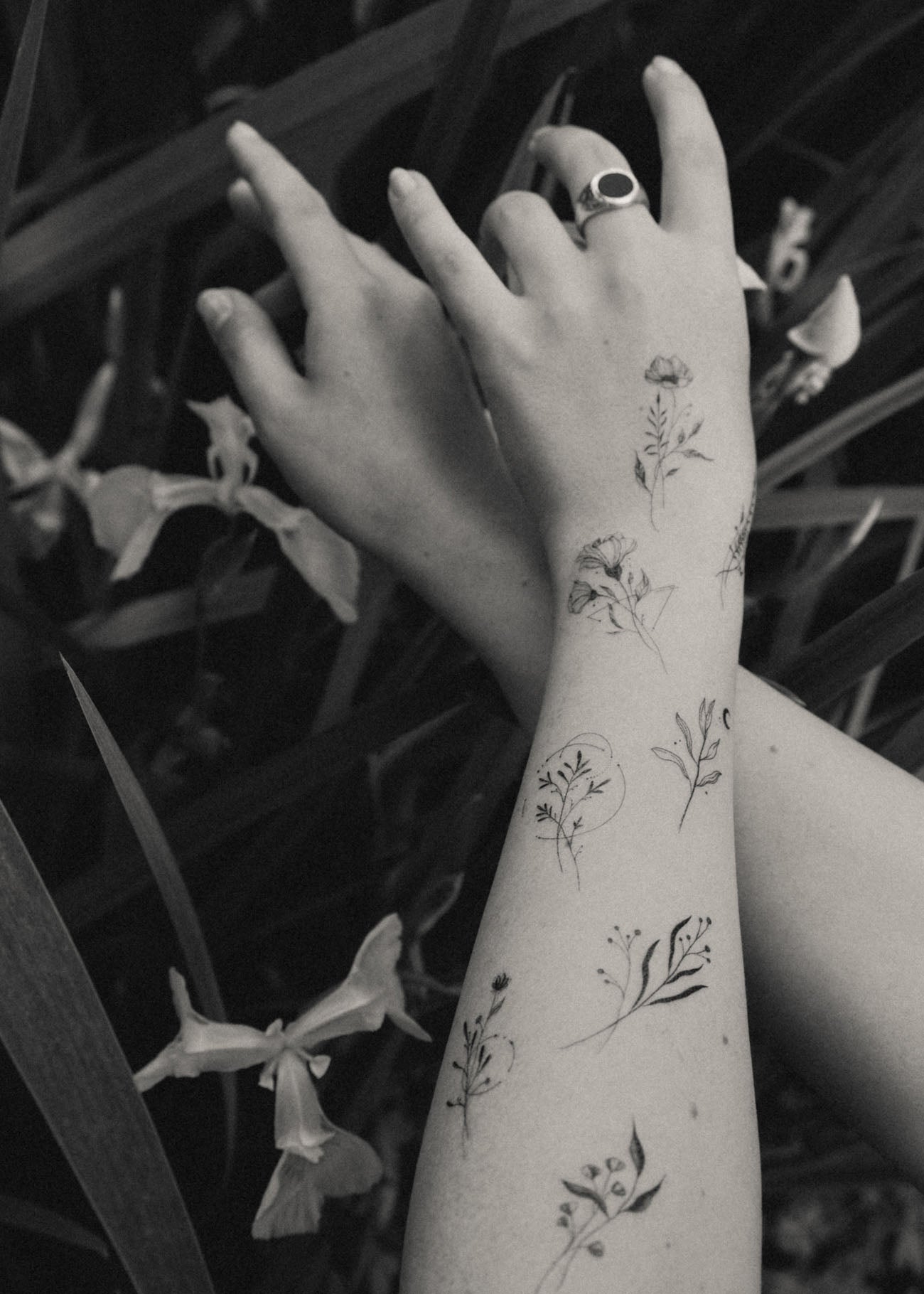 Set 8 tatuaje temporare Floare