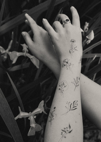 Set 8 tatuaje temporare Floare