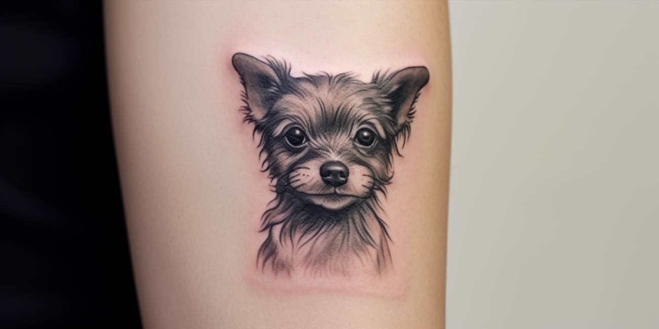 Tatuaje mici cu caini